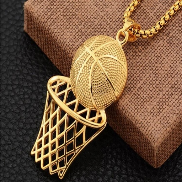 Basketball pendant adjustable collarbone chain - Picture 2 of 4